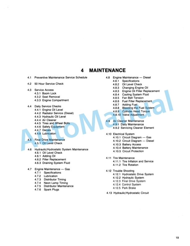 Ford New Holland CL 25 Compact Loader Operation and Maintenance Manual 42002511 3 Ford New Holland CL 25 Compact Loader Operation and Maintenance Manual 42002511-3