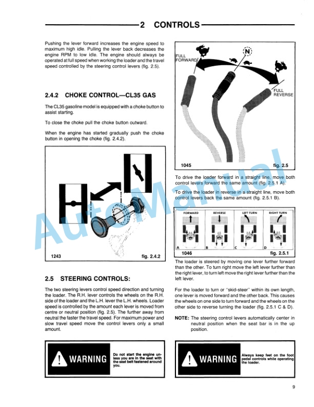 Ford New Holland CL 35, CL 45 Compact Loader Operation and Maintenance Manual 42003520 2 Ford New Holland CL 35, CL 45 Compact Loader Operation and Maintenance Manual 42003520-2