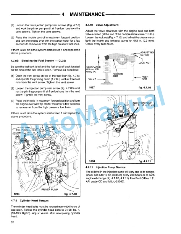 Ford New Holland CL 35, CL 45 Compact Loader Operation and Maintenance Manual 42003520 4 Ford New Holland CL 35, CL 45 Compact Loader Operation and Maintenance Manual 42003520-4