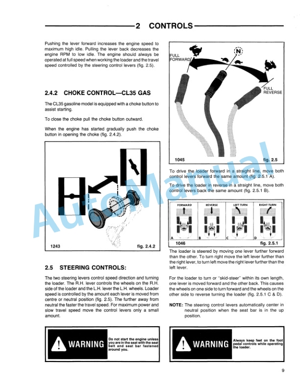 Ford New Holland CL 35, CL 45 Compact Loader Operation and Maintenance Manual 42003521 2 Ford New Holland CL 35, CL 45 Compact Loader Operation and Maintenance Manual 42003521-2