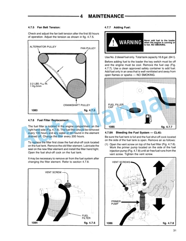 Ford New Holland CL 35, CL 45 Compact Loader Operation and Maintenance Manual 42003521 4 Ford New Holland CL 35, CL 45 Compact Loader Operation and Maintenance Manual 42003521-4