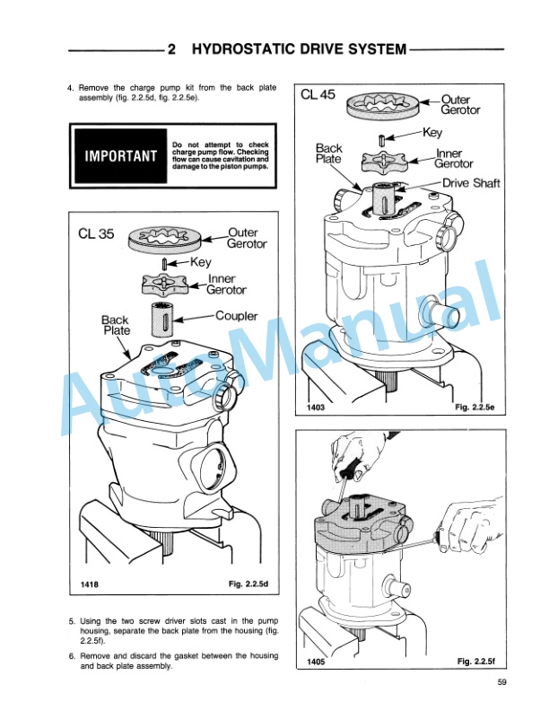 Alternative view of Ford New Holland CL-35, CL-45 Compact Loader Repair Manual 40003510