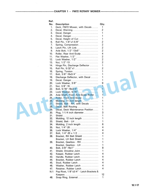 Ford New Holland Commercial Mower Implement Service Manual 40100090 3 Ford New Holland Commercial Mower Implement Service Manual 40100090-3