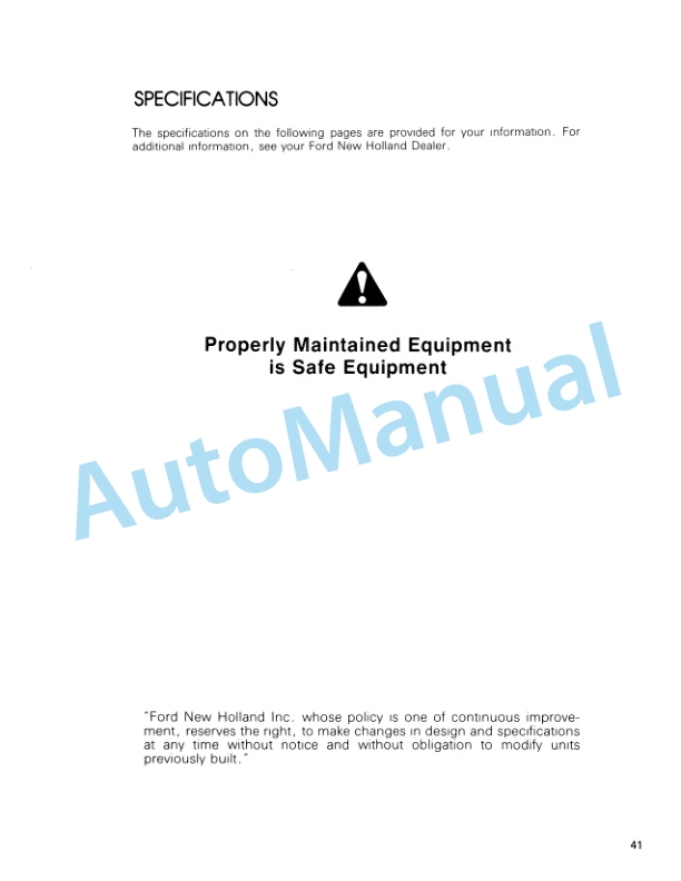 Ford New Holland GT65, GT75, GT85, GT95 Diesel Gasoline Garden Tractor Operation and Maintenance Manual 42641075 5 Ford New Holland GT65, GT75, GT85, GT95 Diesel Gasoline Garden Tractor Operation and Maintenance Manual 42641075-5