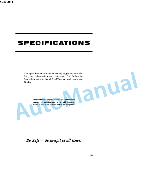 Ford New Holland Heavy Duty Industrial Tractor Operation and Maintenance Manual 42400011 5 Ford New Holland Heavy Duty Industrial Tractor Operation and Maintenance Manual 42400011-5