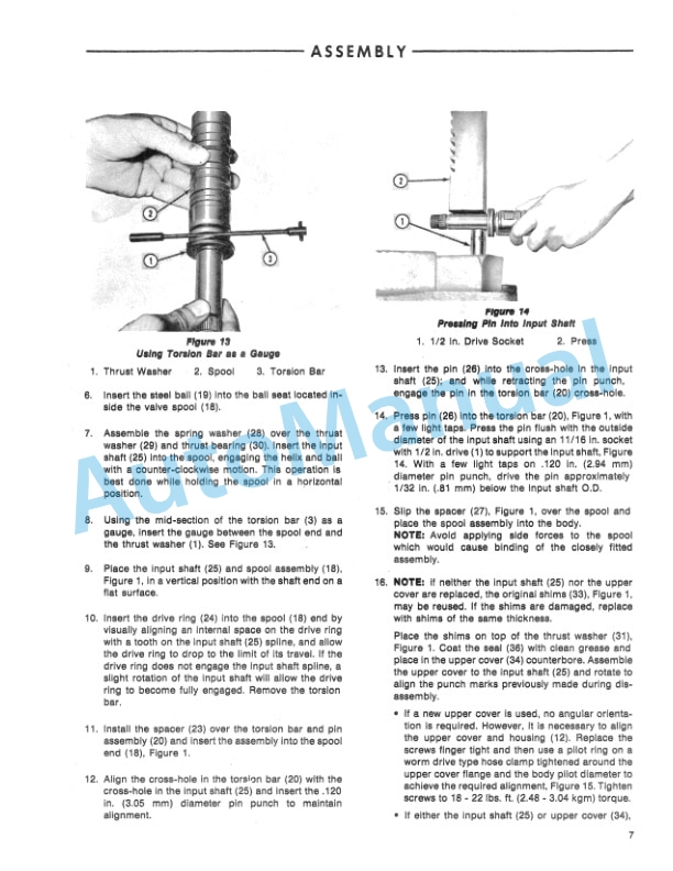 Ford New Holland Hydrostatic Steering Motor Repair Manual 40881007 4 Ford New Holland Hydrostatic Steering Motor Repair Manual 40881007-4