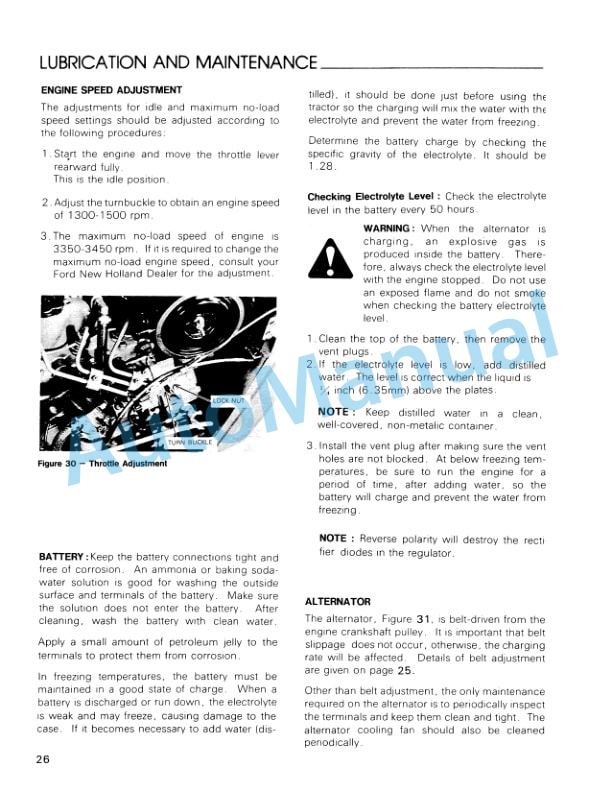 Ford New Holland LGT 14D Diesel Lawn And Garden Tractor Operation and Maintenance Manual 42641037 4 Ford New Holland LGT 14D Diesel Lawn And Garden Tractor Operation and Maintenance Manual 42641037-4
