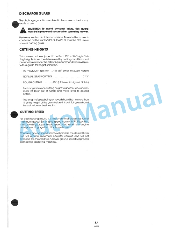 Alternative view of Ford New Holland LT 8 Lawn Tractor Operation and Maintenance Manual 42000810