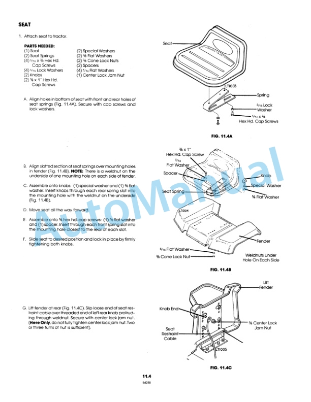 Ford New Holland LT8, LT11 Lawn Tractor Operation and Maintenance Manual 42000821 4 Ford New Holland LT8, LT11 Lawn Tractor Operation and Maintenance Manual 42000821 - Image 4