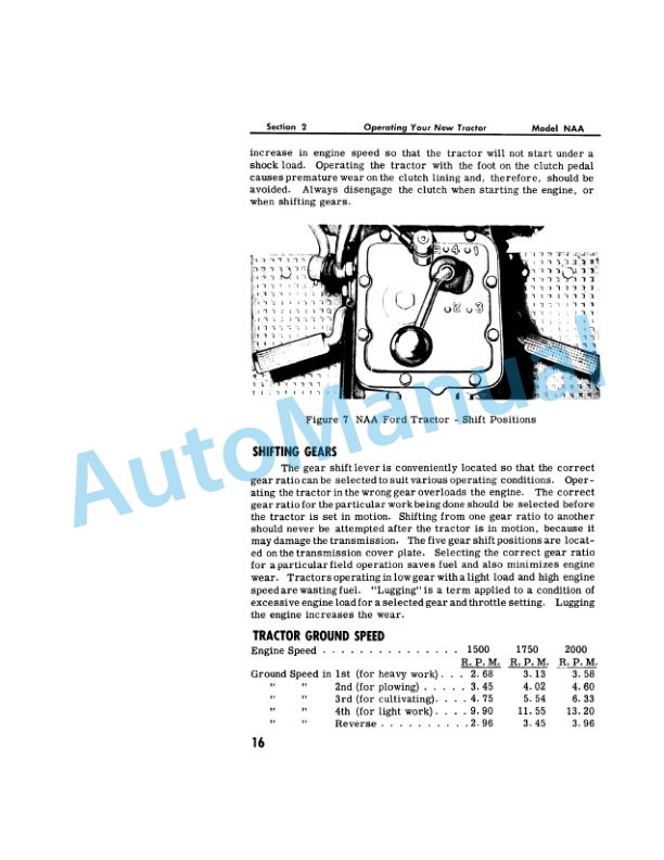 Alternative view of Ford New Holland NAA Tractor Operation and Maintenance Manual 42881007