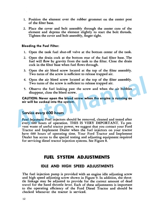 Ford New Holland Supplement Diesel Tractor Operation and Maintenance Manual 42060140 4 Ford New Holland Supplement Diesel Tractor Operation and Maintenance Manual 42060140-4