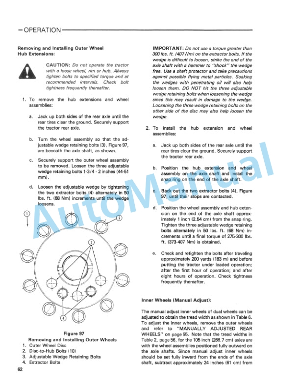 Ford New Holland TW-10, TW-20 Tractor Operation and Maintenance Manual 42001020 4 Ford New Holland TW-10, TW-20 Tractor Operation and Maintenance Manual 42001020 - Image 4