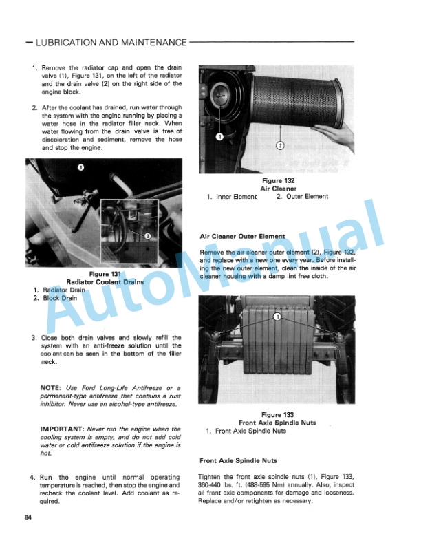 Ford New Holland TW-10, TW-20 Tractor Operation and Maintenance Manual 42001020 5 Ford New Holland TW-10, TW-20 Tractor Operation and Maintenance Manual 42001020 - Image 5