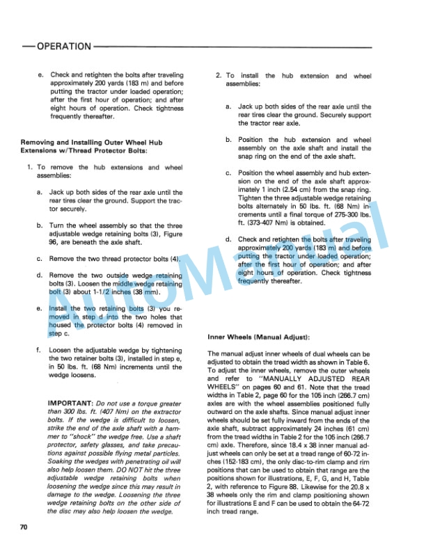 Ford New Holland TW-25, TW-35 Tractor Operation and Maintenance Manual 42002512 4 Ford New Holland TW-25, TW-35 Tractor Operation and Maintenance Manual 42002512-4