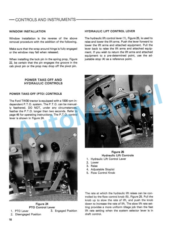 Alternative view of Ford New Holland TW-30 Tractor Operation and Maintenance Manual 42003010