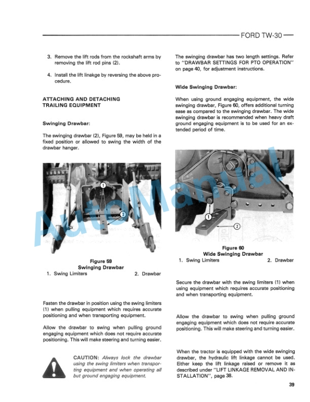 Ford New Holland TW-30 Tractor Operation and Maintenance Manual 42003010 3 Ford New Holland TW-30 Tractor Operation and Maintenance Manual 42003010 - Image 3