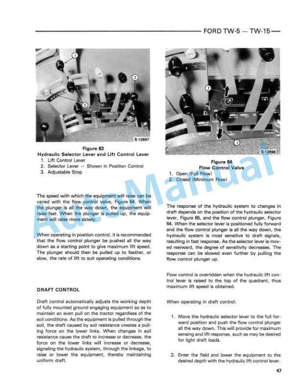 Ford New Holland TW-5, TW-15 Tractor Operation and Maintenance Manual 42000520 3 Ford New Holland TW-5, TW-15 Tractor Operation and Maintenance Manual 42000520 - Image 3