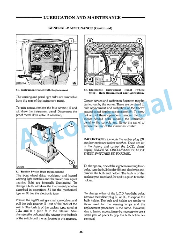 Ford New Holland TW-5, TW-15, TW-25, TW-35 II Tractor Operation and Maintenance Manual 42000540 5 Ford New Holland TW-5, TW-15, TW-25, TW-35 II Tractor Operation and Maintenance Manual 42000540-5