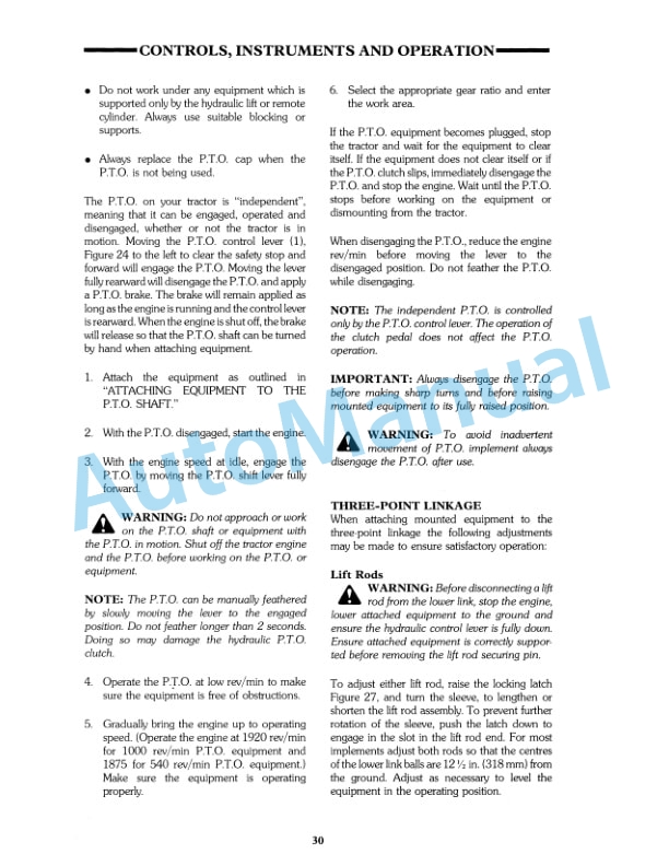 Ford New Holland TW-5, TW-15, TW-25, TW-35 Tractor Operation and Maintenance Manual 42000541 3 Ford New Holland TW-5, TW-15, TW-25, TW-35 Tractor Operation and Maintenance Manual 42000541 - Image 3