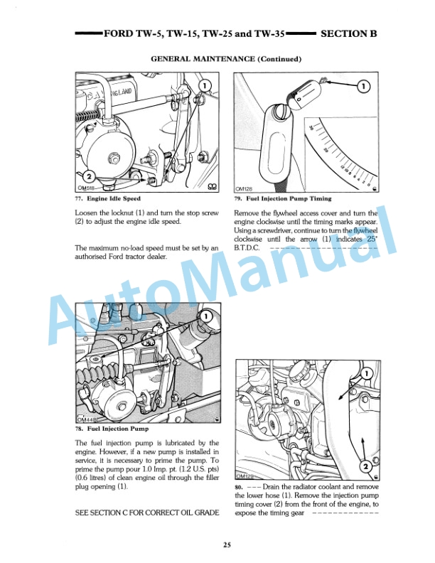 Ford New Holland TW-5, TW-15, TW-25, TW-35 Tractor Operation and Maintenance Manual 42000541 5 Ford New Holland TW-5, TW-15, TW-25, TW-35 Tractor Operation and Maintenance Manual 42000541 - Image 5
