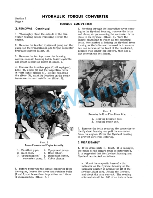 Komatsu 100, 125, TD-7, TD-8 Series C,E Loader Shop Manual ISS-1543-2