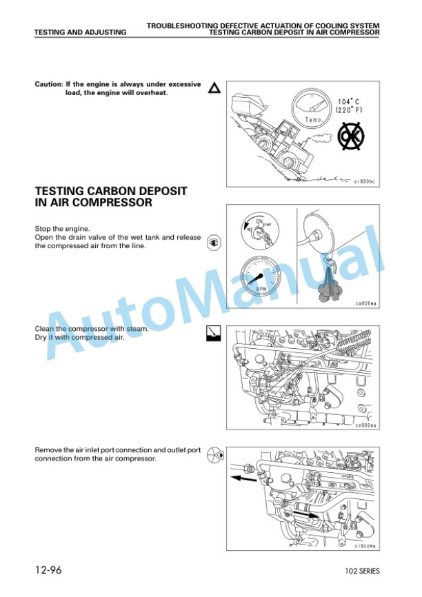 Komatsu 102 Series Diesel Engine Shop Manual 6D102E-BE4-4