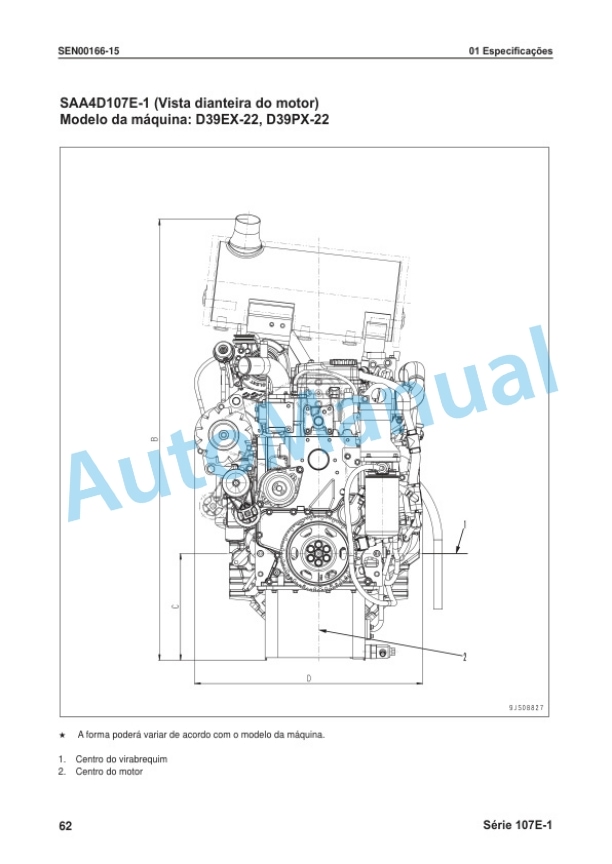 Komatsu 107E-1 Series Motor Shop Manual KPBM016122-2