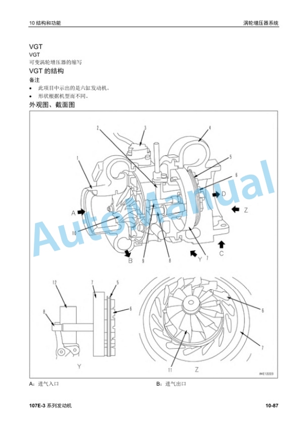 Komatsu 107E-3 Engine Shop Manual YCEM200300-3