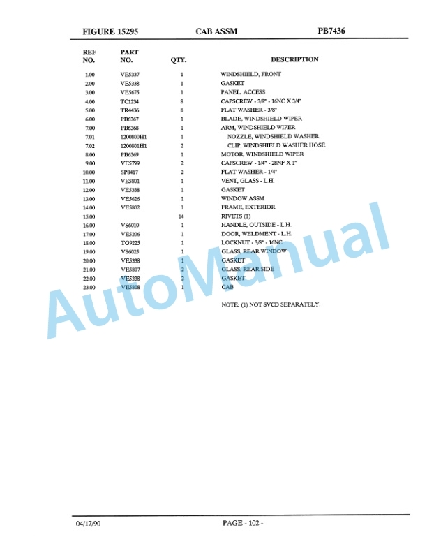 Komatsu 140M Dump Truck Parts Manual DH616-3