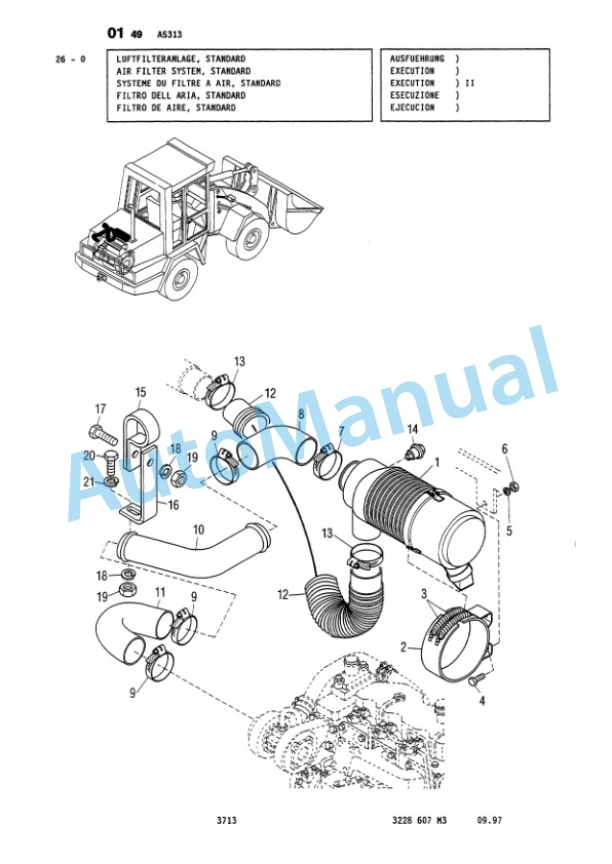 Komatsu 15F Wheel Loader Parts Manual 3228607M3-2