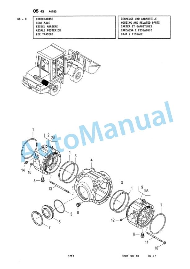 Komatsu 15F Wheel Loader Parts Manual 3228607M3-3