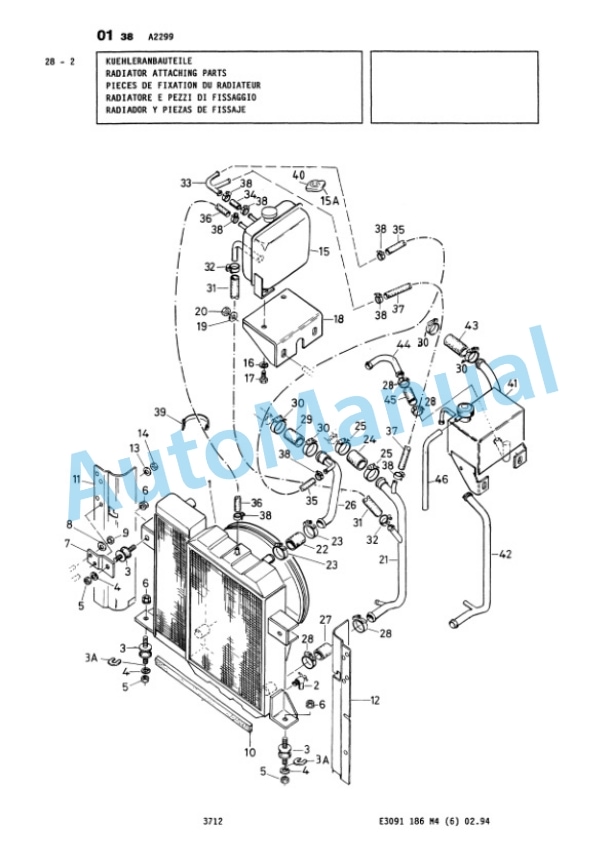 Komatsu 20E Wheel Loader Parts Manual 3091186M4-2