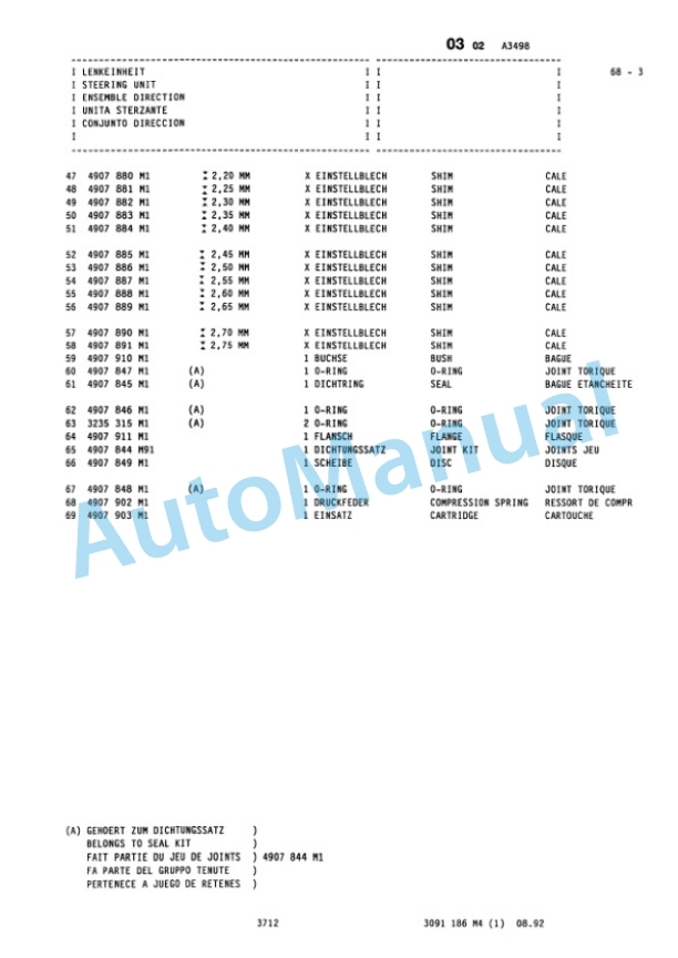 Komatsu 20E Wheel Loader Parts Manual 3091186M4-3