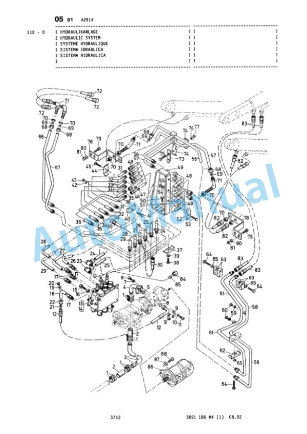 Komatsu 20E Wheel Loader Parts Manual 3091186M4-4
