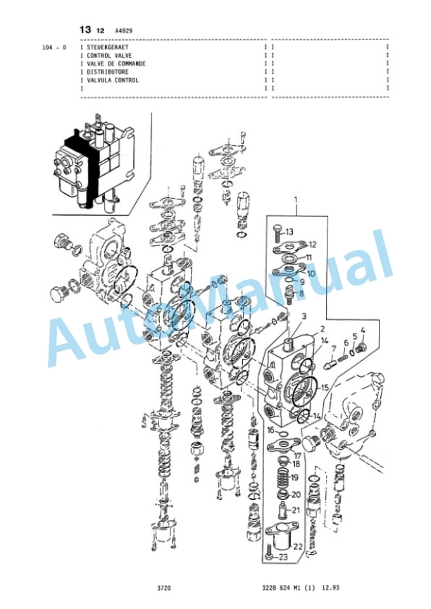 Komatsu 20F Wheel Loader Parts Manual 3228624M1-5