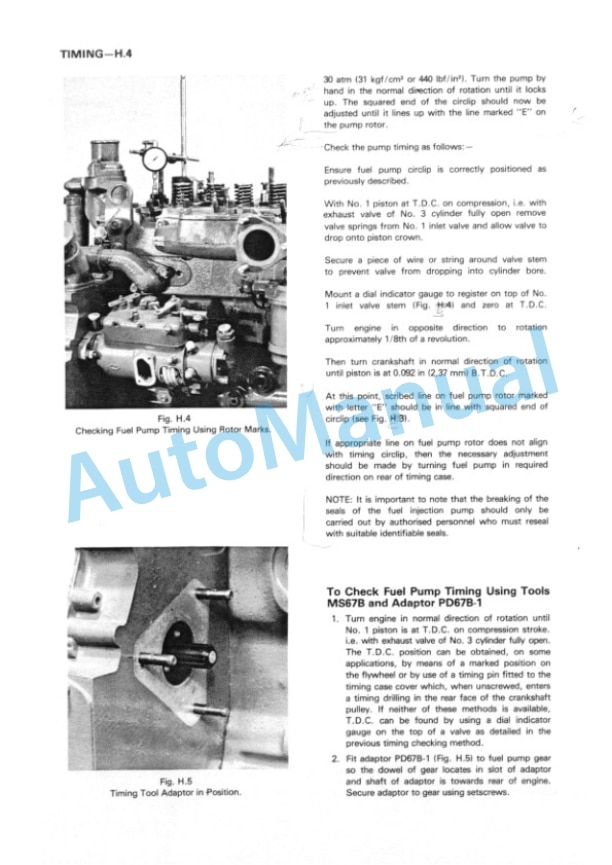 Komatsu 3.1522, 3.1524, T3.1524 Diesel Engine Workshop Manual 4799008M1-4