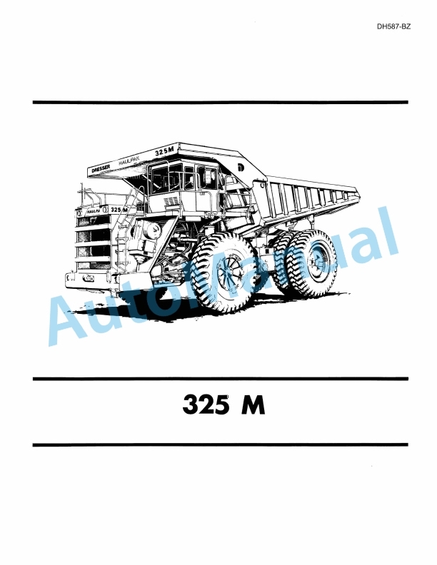 Komatsu 325M Parts Manual DH587-BZ