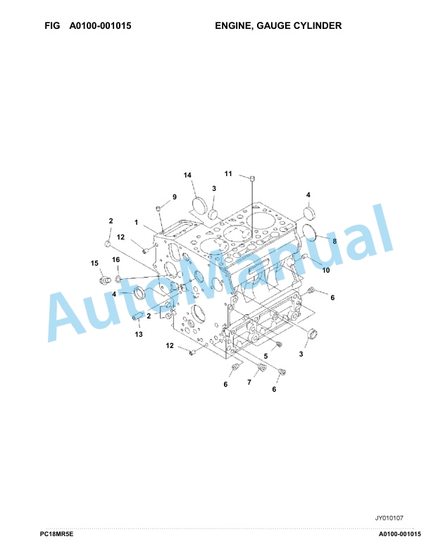 Komatsu 3D67E-2 Engine Parts Manual-3