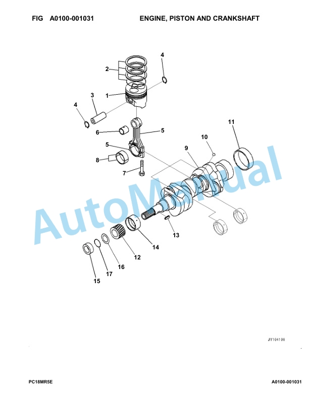 Komatsu 3D67E-2 Engine Parts Manual-5