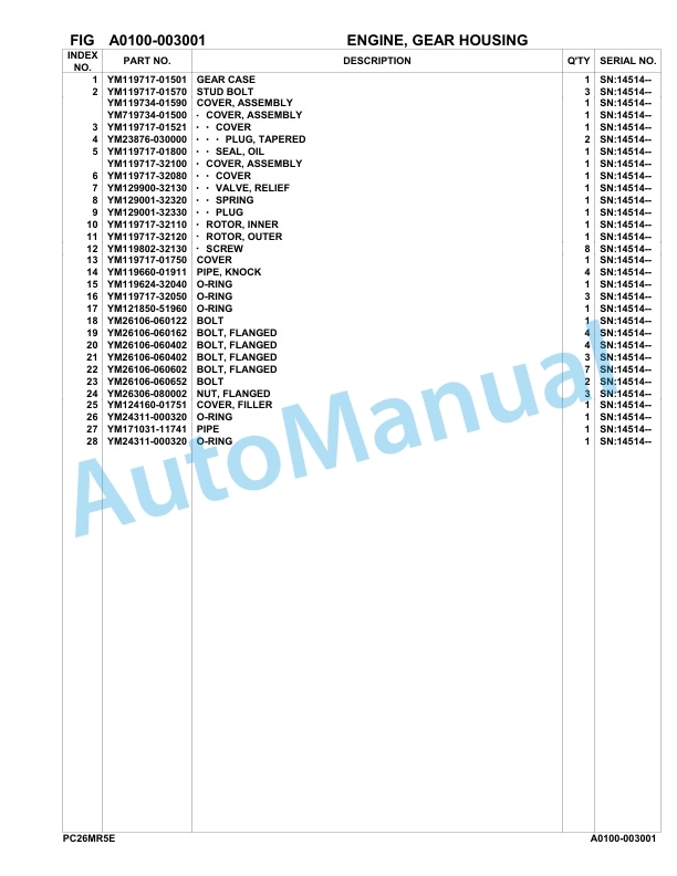 Komatsu 3D67E-6 Engine Parts Manual-2