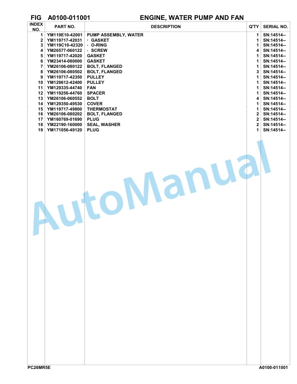 Komatsu 3D67E-6 Engine Parts Manual-4