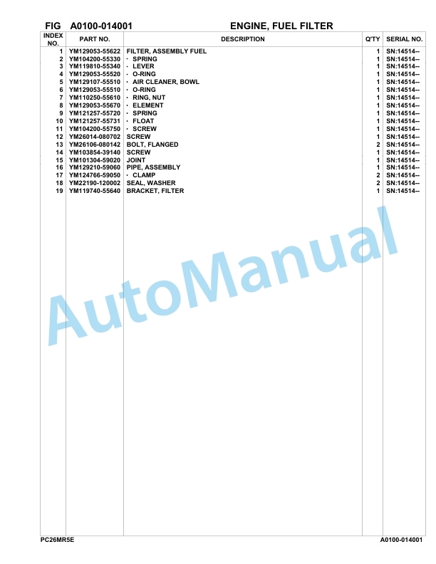 Komatsu 3D67E-6 Engine Parts Manual-5