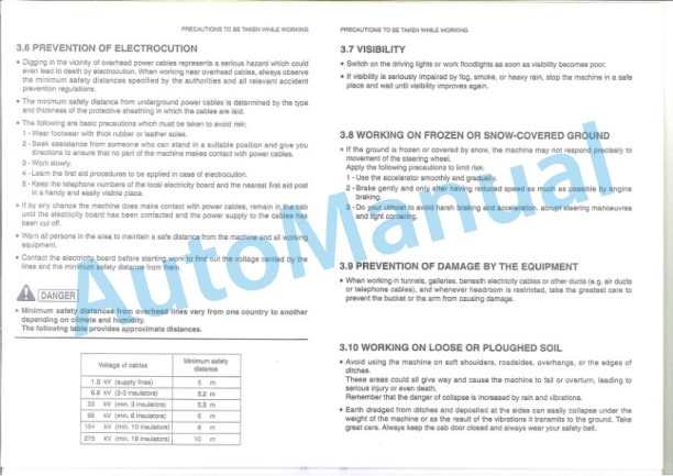 Komatsu 410W Hydraulic Excavator Operation and Maintenance Manual UMGB410W1-2