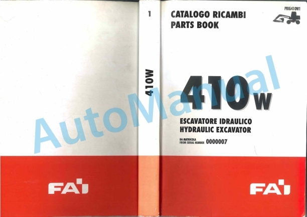 Komatsu 410W Hydraulic Excavator Parts Manual PRIG410W1