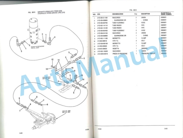 Komatsu 410W Hydraulic Excavator Parts Manual PRIG410W1-3