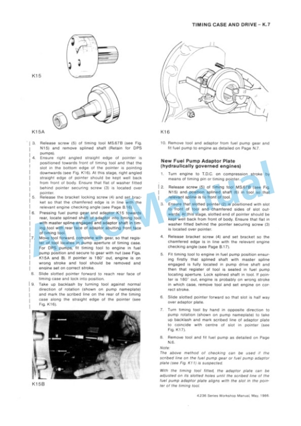 Komatsu 4.2482, 4.248, T4.236, 4.236, 4.212, T4.38 Diesel Engine Workshop Manual 4799004M1-4
