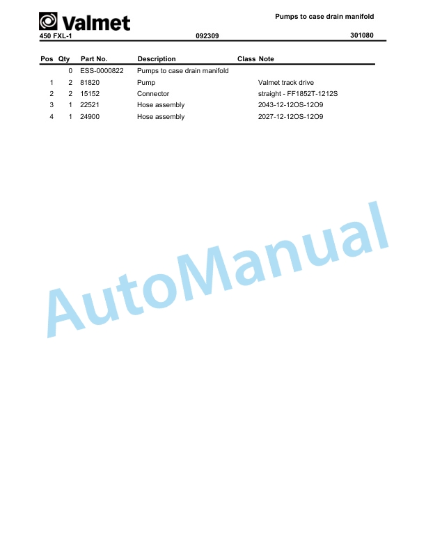 Komatsu 450FXL-1 Crawler Feller Buncher Parts Manual BEPB025600-2