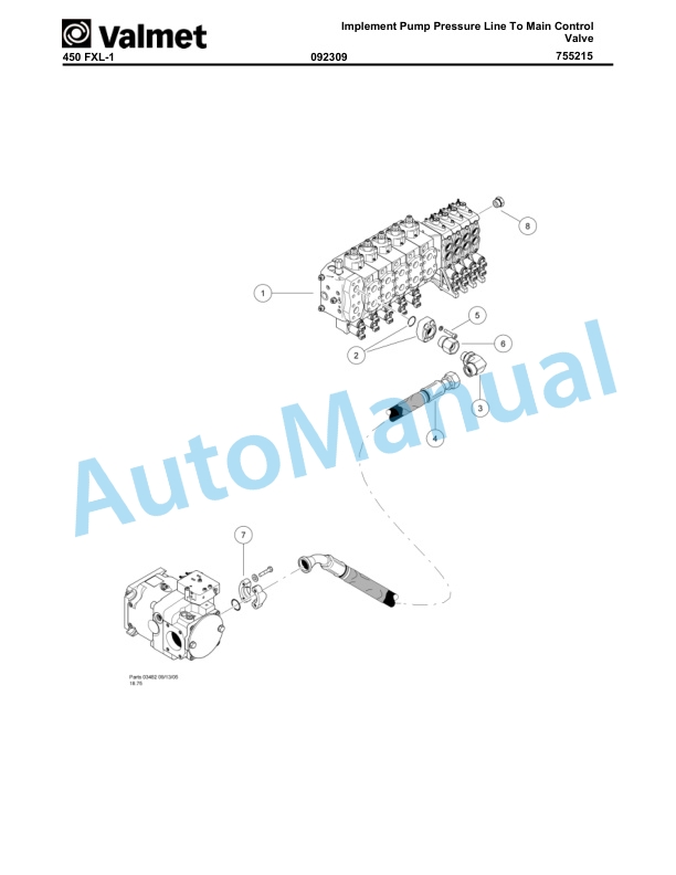 Komatsu 450FXL-1 Crawler Feller Buncher Parts Manual BEPB025600-4
