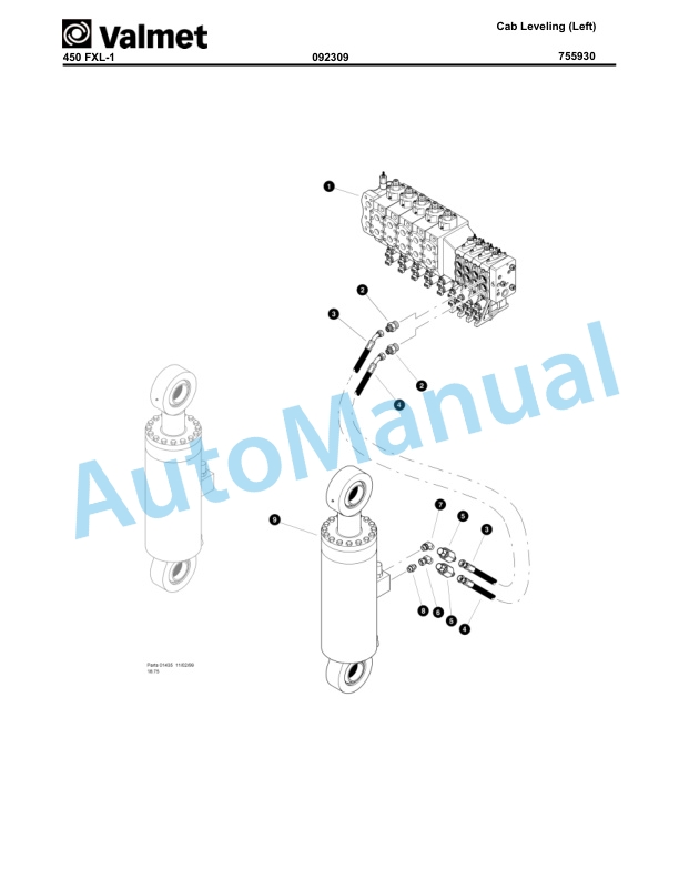 Komatsu 450FXL-1 Crawler Feller Buncher Parts Manual BEPB025600-5
