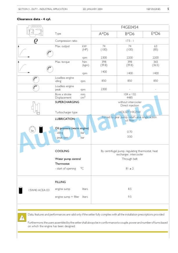 Komatsu 4D104E, S4D104E Series Diesel Engine Shop Manual WEBMNEF000-2
